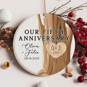 50th Anniversary Ornament, Gold Anniversary Ornament, 50 Years Married Wedding Anniversary Gift, 50th Anniversary Present, Gold Wedding Anni