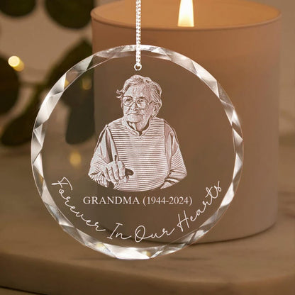 Personalized Grandma Memorial Ornament, Custom Photo Christmas Ornament, In Memory of Grandma, Grandma Sympathy Gift, Loss of Grandma Gifts