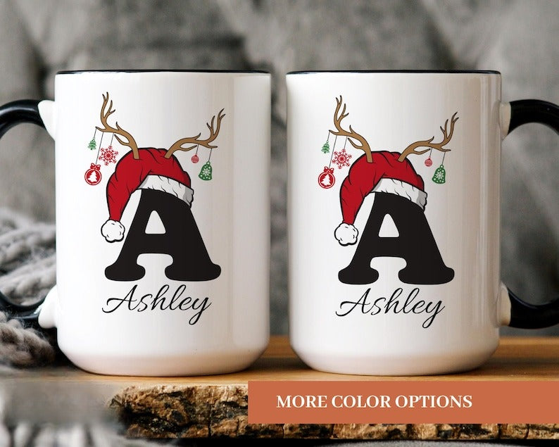 Personalized Christmas Mug, Holiday Decor, Custom Christmas, Secret Santa Gift, Xmas Present, Stocking Stuffer.