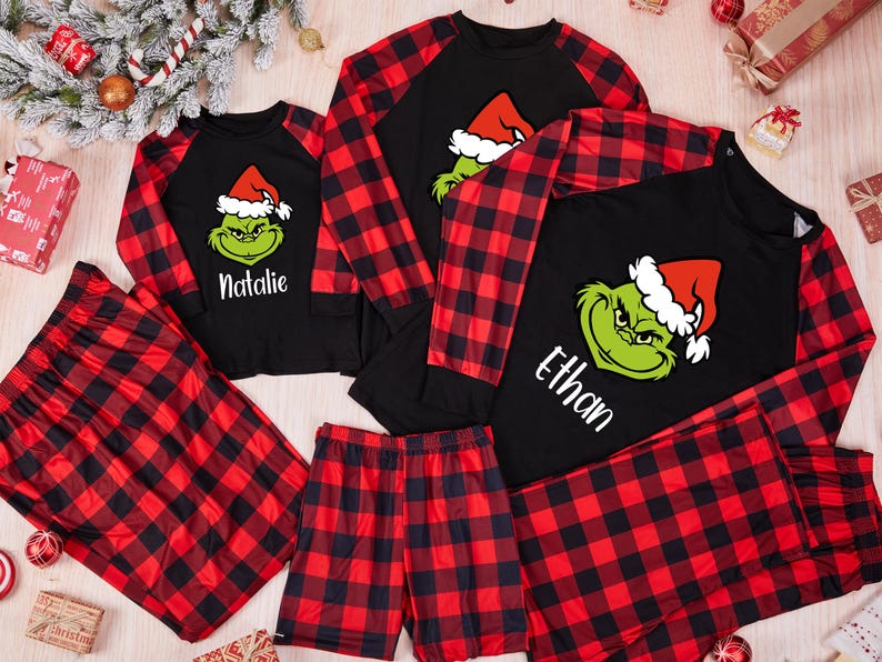Matching Family Pajamas,Personalized Family Pajamas,Christmas Family Pajamas,Kids Christmas Pjs,Holiday Pajamas,Christmas Pajamas For Family