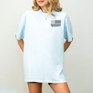 Custom Police Shirt Thin Blue Line Police Flag Custom Police Gifts for Police Wife Police Mom Captain Police Officer Husband