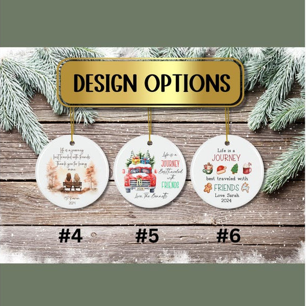 Friend Ornament, Personalized Friend Gift Ornament, Friend Christmas Ornament, Best Friends Ornament Gift, Custom Friend Gift Ornament