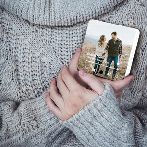 Personalized Music Magnet Fridge Magnet - Custom Photo Album Magnets With Your Text - Family Gifts for Dad Mom