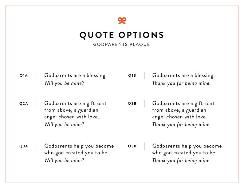 Personalized Godparents Gift / Proposal, Godmother Godfather Thank You Gift / Proposal, Christian Gift