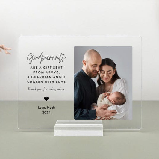 Personalized Godparents Gift / Proposal, Godmother Godfather Thank You Gift / Proposal, Christian Gift