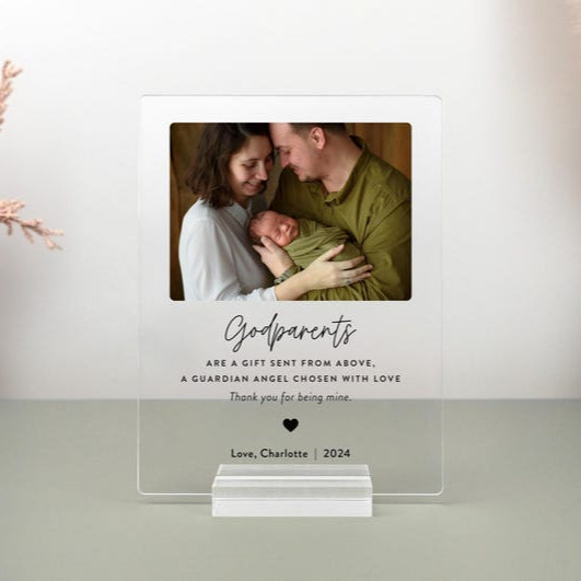 Personalized Godparents Gift / Proposal, Godmother Godfather Thank You Gift / Proposal, Christian Gift