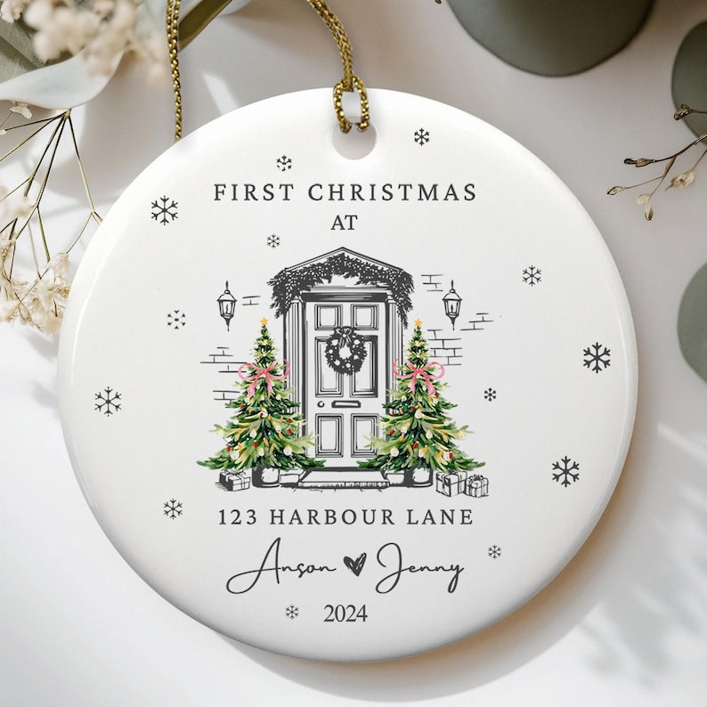 First Christmas In Our New Home Ornament, New House Christmas Ornament, Our First Home Keepsake, Housewarming Bauble Gift, First Home