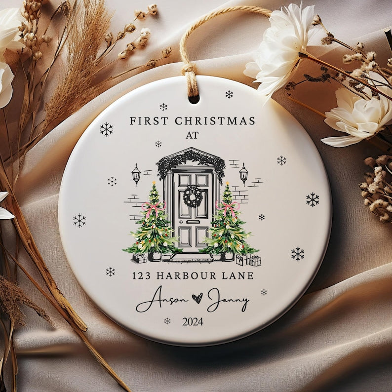 First Christmas In Our New Home Ornament, New House Christmas Ornament, Our First Home Keepsake, Housewarming Bauble Gift, First Home