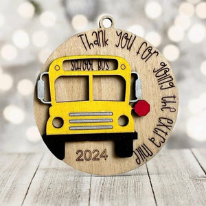 Bus Driver Ornament, Gifts for Bus Driver Gift Teacher Holiday Ornament, Christmas Gifts Teacher Gift for Teacher Christmas, Bus Ornament