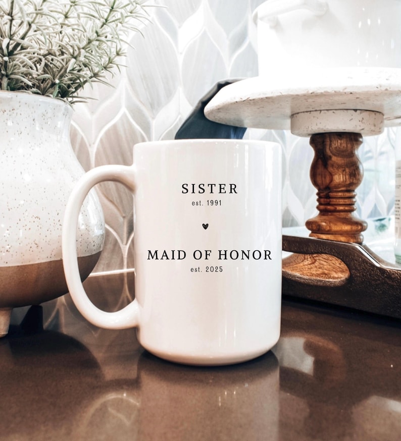 Bridal Party Mug Maid of Honor Proposal Maid of Honor Gift Wedding Party Gift Personalized Wedding Gifts Personalized Bridal Party Gift