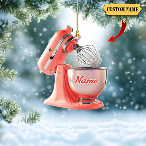 Personalized Baking Mixer Christmas Ornament: Baker Gift
