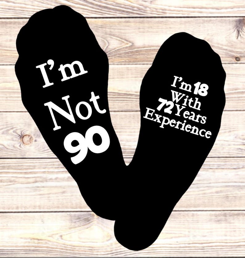 80th Birthday Socks, Gift For Dad, Mum, Grandad, Grandpa, Grandma, Novelty Gift For Men, For Women, Socks with Words