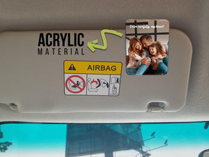 Add Your Own Photo Car Visor Clip, Sun Visor Picture Clip, Car Photo Decor, Family Portrait Sun Visor Clip, Picture Frame for Car Gift