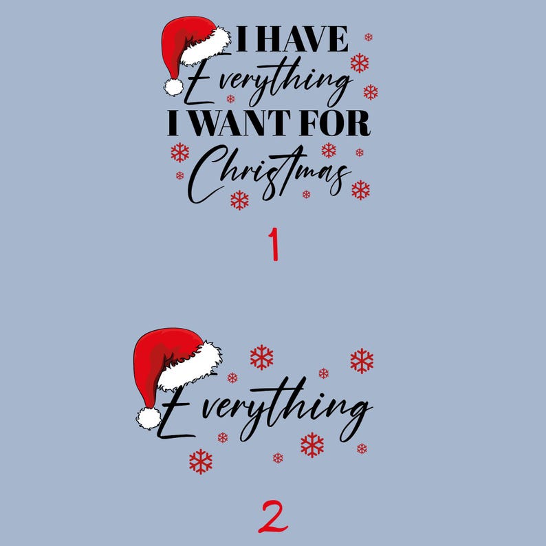 Christmas Party Couple Sweatshirt,I Have Everything I Want For Christmas Sweatshirt,Everything Sweater,Couple Matching Sweat,Christmas Trip