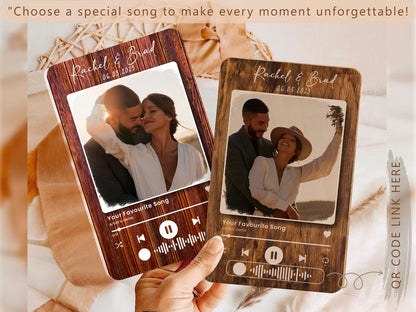 Personalized Song Plaque Valentines Gift For Couple Gift, Custom Album Cover Art Anniversary Gift For Boyfriend, Acrylic Music Plaque Gift