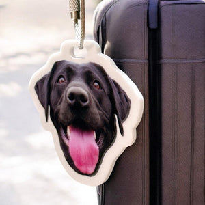 Custom Luggage Tag, Pet Photo Name Tag, Travel Accessories, Bag Tag, Backpack Tag, Travel Gift, Personalized Luggage Tag for Dog Mom Gift