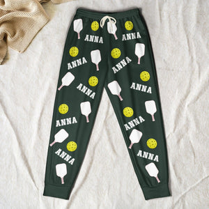 Personalized Pickleball Sweatpants, Custom Name And Number, Joggers Men Sweatpants Women Sweatpants, Pickleball Team Pickleball Lover Gift