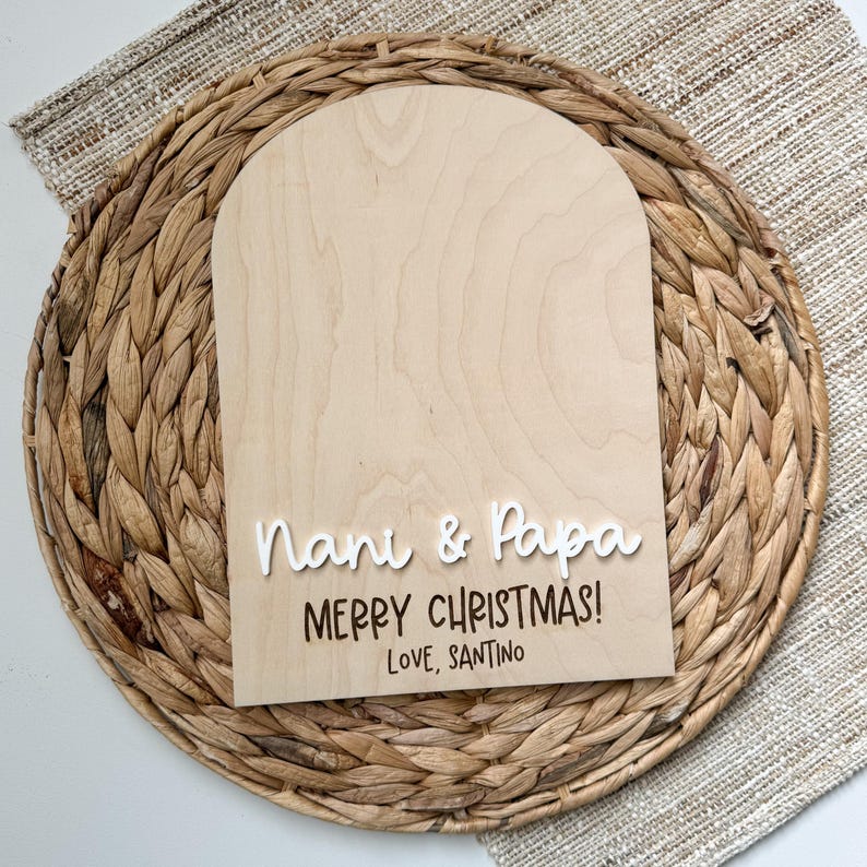 Christmas Gift for Grandma | Handprint Memory | Personalized Gift For Nanny | Nana gift from kids | Gift for grandparents | grammy aunt gift