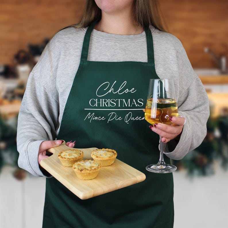 Personalised Adult Christmas Cooking Apron Christmas Dinner Role, Turkey Carver Apron, Family Christmas Apron, Cooking Secret Santa Gift