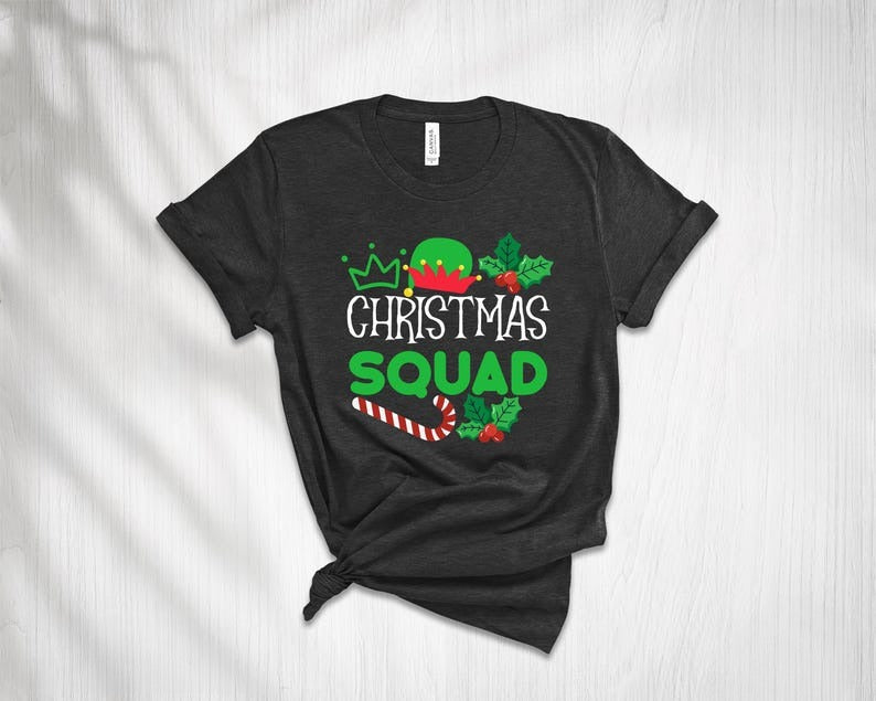Matching Family Christmas Squad T-Shirts, Custom Christmas Tee, Family Christmas Squad Shirt for Women Men, Christmas Squad Tshirt 2025