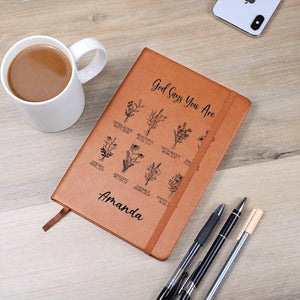 Personalized Prayer Journal, Christian Gift for Women, God Says You Are Gift, Positive Affirmations Journal, Christian Gift, Religious Gift