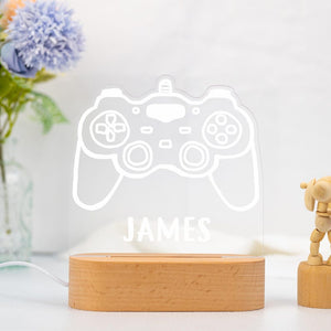 Personalized Game Console Night Light,Custom Game Console Desk Lamp,Gamer Room Decor,Gift for Gamer,Birthday Gift for Kids,Gaming Light