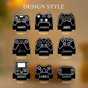 Personalized Game Console Night Light,Custom Game Console Desk Lamp,Gamer Room Decor,Gift for Gamer,Birthday Gift for Kids,Gaming Light