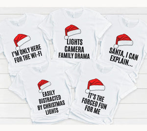 Santa Family Chistimas Pajamas Sarcastic Matching Family Pajamas Christmas Matching Family Pyjamas Snarky Holiday Pajamas Group Matching PJs