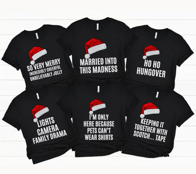 Santa Family Chistimas Pajamas Sarcastic Matching Family Pajamas Christmas Matching Family Pyjamas Snarky Holiday Pajamas Group Matching PJs