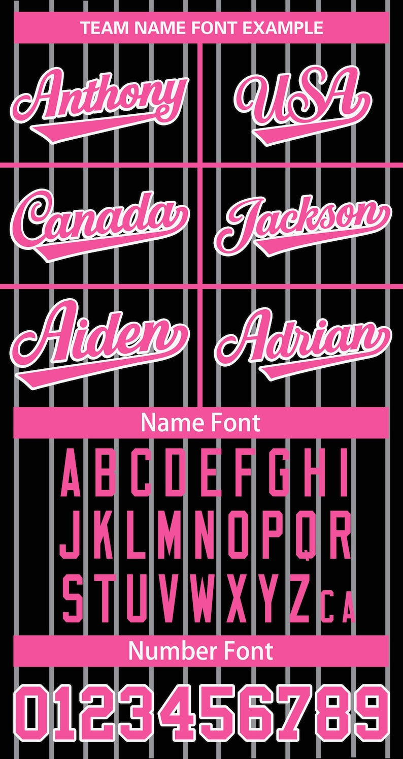 Personalized Team Name Number Logo Pinstripe Baseball Jersey, Custom Stripe Baseball Jersey, Baseball Jersey Uniform Baseball Fans Shirt