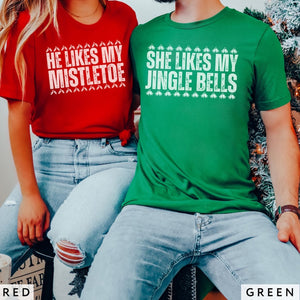 Ugly Christmas Sweater Couple Funny Matching Holiday Sweatshirt for Couple Christmas Party Shirt Funny Christmas Gift Matching Tshirt Couple