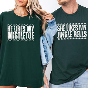 Ugly Christmas Sweater Couple Funny Matching Holiday Sweatshirt for Couple Christmas Party Shirt Funny Christmas Gift Matching Tshirt Couple