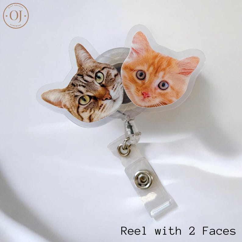 Custom Badge Reel Funny, Dog Badge Reel, Cat Badge Reel, Nurse Badge Reel, Christmas Badge Reel, Retractable Badge Holder, ID Badge Buddy