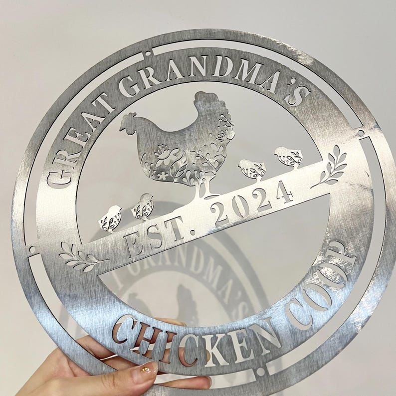 Hen House Decor, Hen House Metal Sign, Cutsom Metal Chicken Coop Sign, Farm Chicken house Decor, Personalized Chicken Coop Sign