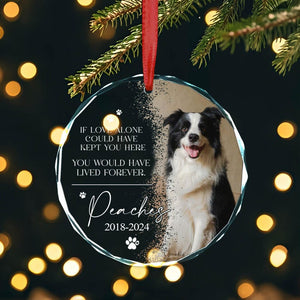 Custom Dog Photo Ornament, Dog Memorial Ornament, Personalized Dog Ornament, Forever Loved Dog Ornament, Pet Loss Keepsake,Dog Memorial Gift