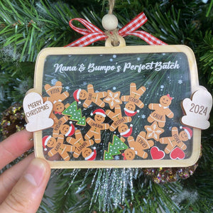 Custom Family Member Shaker Ornament, Custom Gingerbread Family Ornament, 4D Shake Family Ornament, Family Christmas Gifts, Family Keepsake
