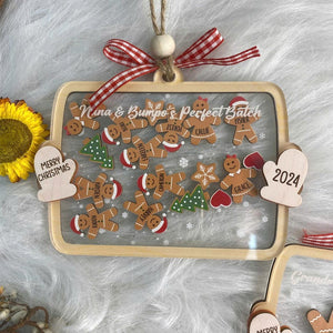 Custom Family Member Shaker Ornament, Custom Gingerbread Family Ornament, 4D Shake Family Ornament, Family Christmas Gifts, Family Keepsake