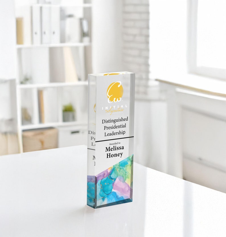 Personalized Clear Award Plaque | Trophy Award | Corporate Trophy Award | Custom Award |