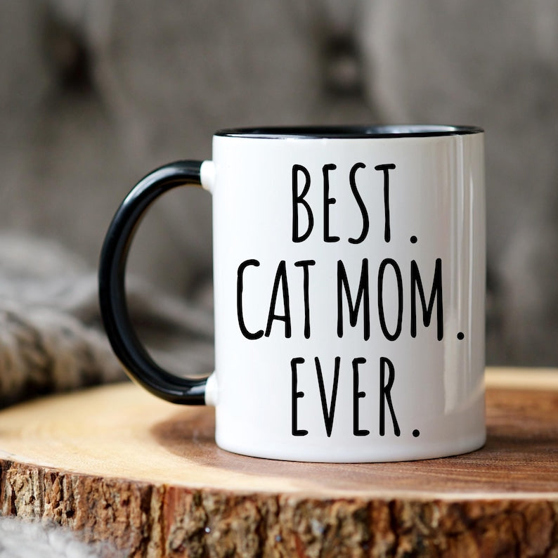 Personalized Cat Mom Gift, Best Cat Mom Ever Mug, Funny Cat Mom, Funny Mother s Day Gift, Christmas Mom Gift, Custom Cat Mom, Cat Name Mug