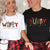 Hubby Wifey Christmas Sweatshirt: Matching Couple Holiday Outfit