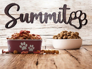 Personalized Wood Pet Name with Paw | Custom Wood Dog D cor | Dog Name Sign | Gift for Dog Mom Dog Dad | Pet Name Sign Dog Gift Signs