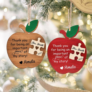Teacher Christmas Ornament, Personalized Teacher Gifts, Teacher Appreciation Gifts, Teacher Thank You Gifts, End of Year