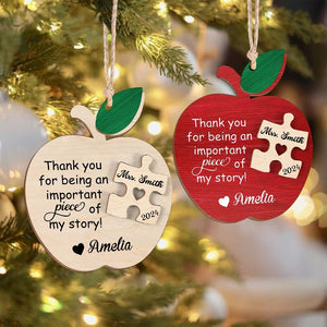 Teacher Christmas Ornament, Personalized Teacher Gifts, Teacher Appreciation Gifts, Teacher Thank You Gifts, End of Year