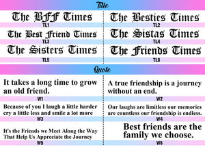 Custom Photo Ornament, Friendship Ornament, Christmas Gift, Best Friend Birthday Gift For Her, Picture Ornament, BFF Besties Xmas Ornament