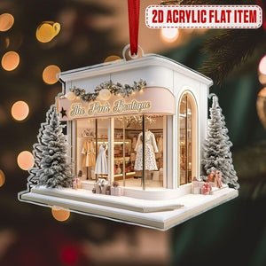 Personalized Women's Boutique Christmas Ornament 2024, Custom Fashion Ornaments, Chic Ornaments, Clothing Store Ornament, Boutique Gift