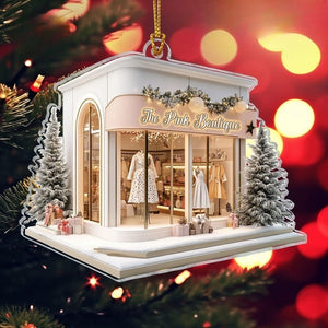 Personalized Women's Boutique Christmas Ornament 2024, Custom Fashion Ornaments, Chic Ornaments, Clothing Store Ornament, Boutique Gift