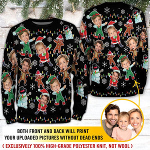 Custom Face Christmas Sweater For Men Women, Custom Ugly Sweatshirt, Personalized Pet Christmas Sweater, Funny Custom Face Sweatshirt