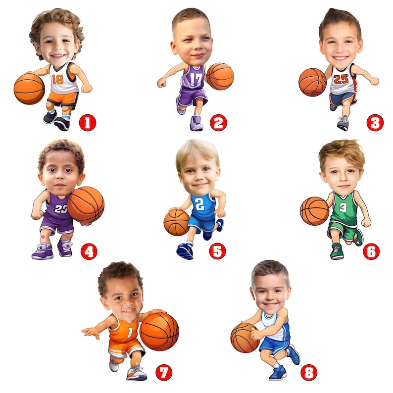 Custom Face Basketball Pillow, Funny 3D Ugly Pillow from photo, Birthday Boy Gift, Basketball Player gift, Kids Shaped Pillow, Stuffed decor