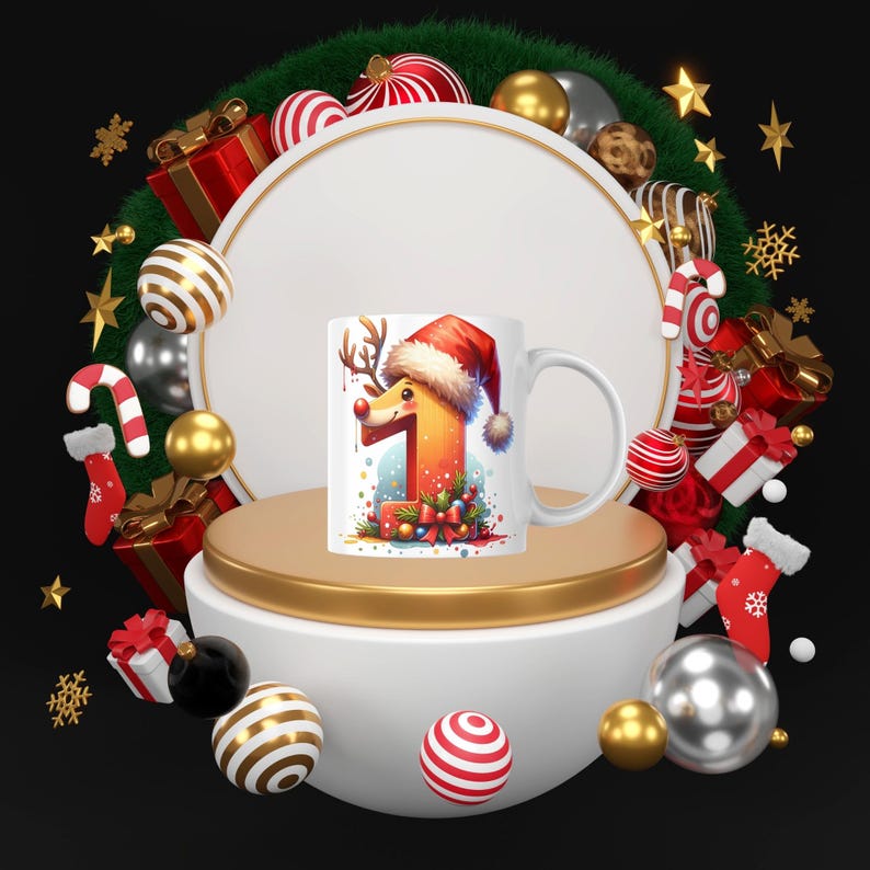 Christmas Mug Designs: Alpha Doodle A-Z Letters, Christmas Gift, Gift For Kid, Son, Daughter, Mom, Dad, Grandma, Grandpa