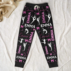 Dancing Girl Personalized Sweatpants, Custom Name Joggers, Ballerina Gift, Ballet Gift, Gift For Girls Daughter Friends, Dancing Team